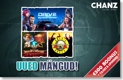 chanz-kasiino-uued-games-boonus-1 chanz-kasiino-uued-games-boonus-1 uued mÄngud CHANZ KASIINO UUED MÄNGUD: Drive Multiplier Mayhem; Fantasini Master of Mystery; Guns N’ Roses chanz kasiino uued games boonus 1 Kasiino videod Kasiino videod chanz kasiino uued games boonus 1