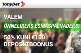 valem-tonybet-kasiino-boonused-1-275x180 ÕNNELIKEKS ESMASPÄEVADEKS: "50% KUNI €100 DEPOSIITBOONUS" kasiino kampaaniad page-2 kasiino kampaaniad page-2 valem tonybet kasiino boonused 1 275x180