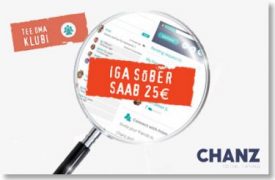 IGA SÕBER SAAB €25 +SULLE IGA KUTSUTUD SÕBRA EEST €25