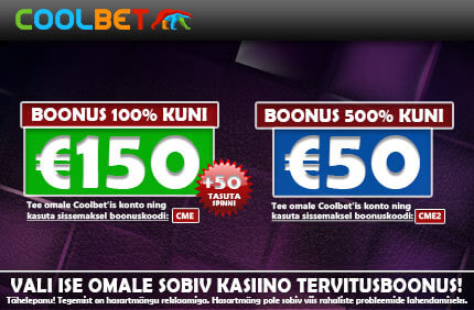 Coolbet Tervitusboonus