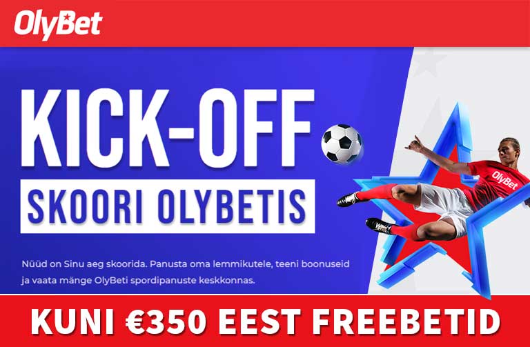 olybet kickoff freebetid sport kampaania 2022