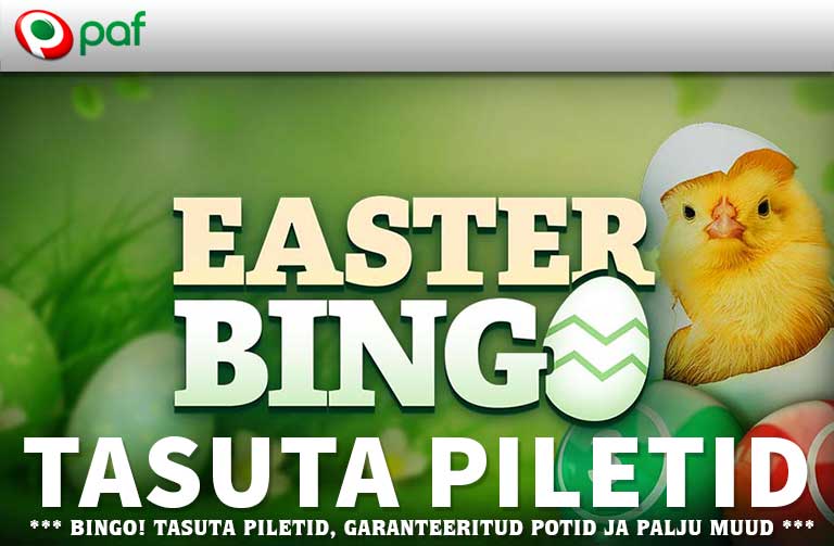 PAF BINGO LIHAVÕTTED