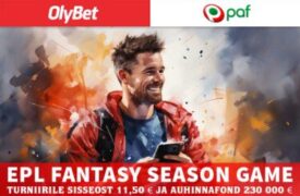 FANTASY SPORTS MÄNGUD "EPL FANTASY SEASON GAME": AUHINNAFOND 230 000 €