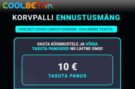 COOLBET KORVPALLI TASUTA ENNUSTUSMÄNG, VÕIDA OMALE €10 TASUTA PANUS