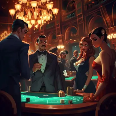 James Bond film - Monte Carlo kasiino - illustratsioon
