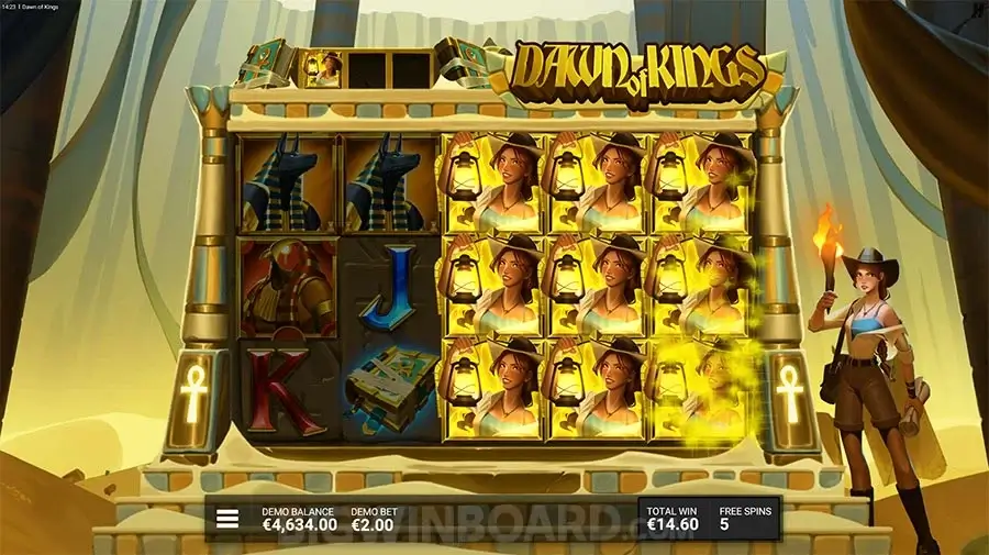 Hacksaw Dawn of Kings slotimängu screenshot