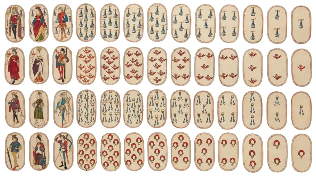 Mängukaardid: 10 hämmastavat fakti mängukaartide ajaloost 3 The Cloisters Playing Cards – käsitsi maalitud 15. sajandi mängukaardid