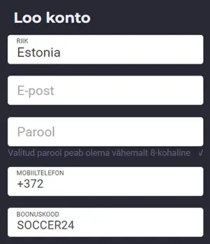 Konto Loomine