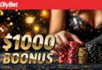 OLYBET POKKERITOA $1,000 TERVITUSBOONUS