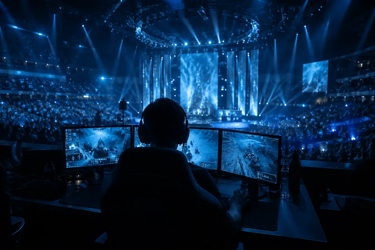 Luckybet spordiennustus ülevaade: spordiboonus, live-panused ja väljamaksed 2 E-spordi mängija ekraanide ees turniiriareenil