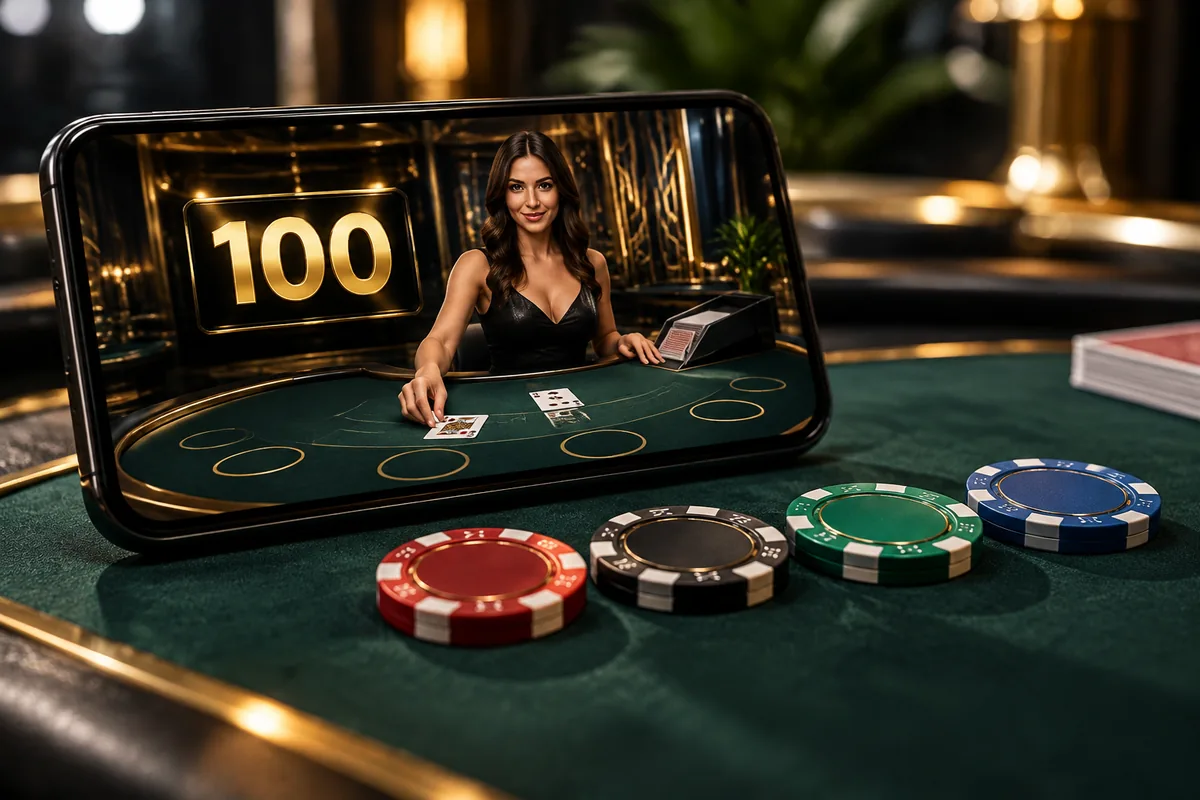 Nutzi blackjacki sissemakseboonus: 100 € sissemakse eest 4 × 2,50 € žetooni 2 Telefon live-blackjacki lauaga ja neli žetooni rohelisel mängulaual