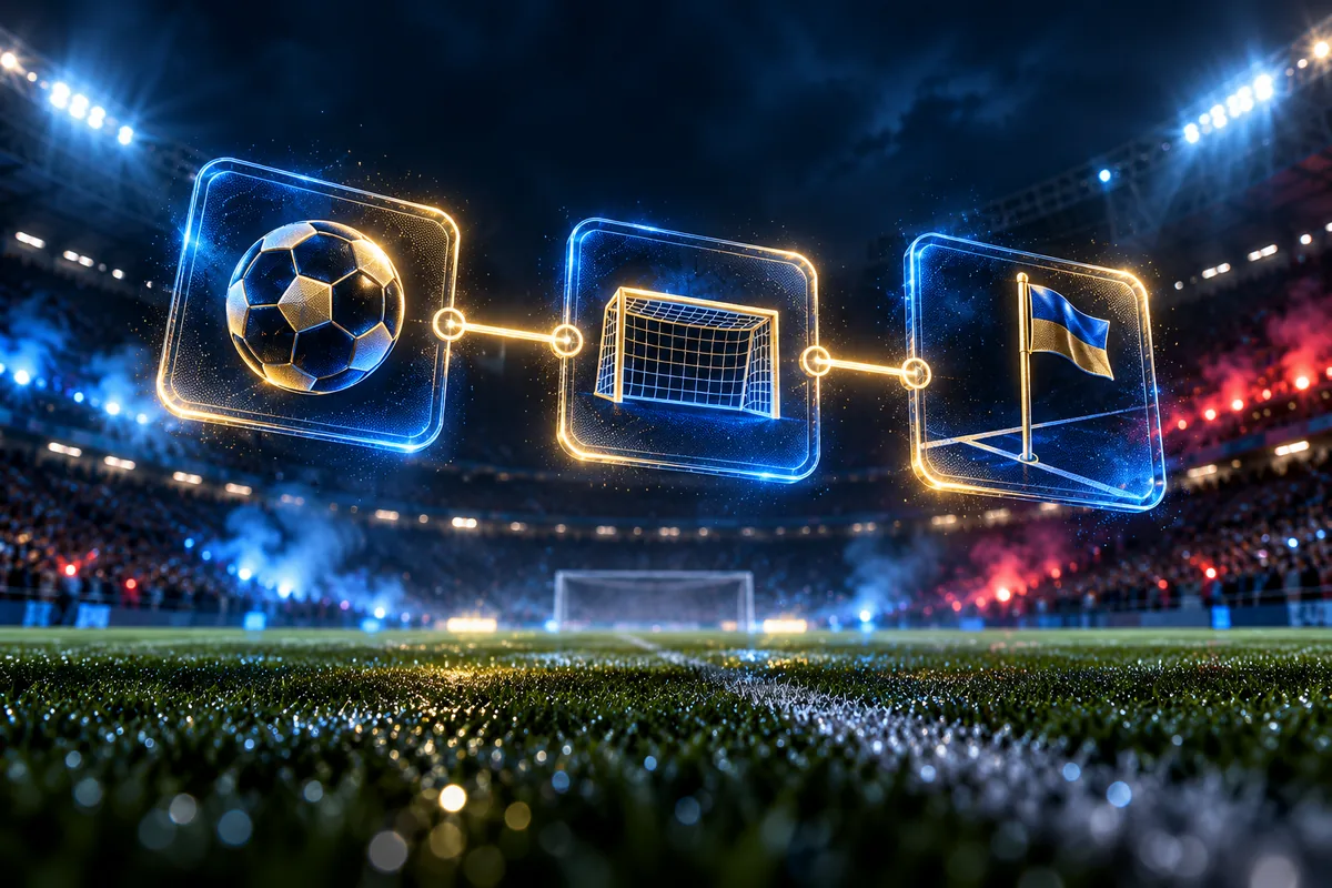 Barcelona vs Real Madrid: Betsafe'i 20 € tasuta panus ja El Clásico eelvaade 3 Kolm helendavat kaarti – pall, värav ja nurgalipp – ühendatud ahelaks staadioni kohal