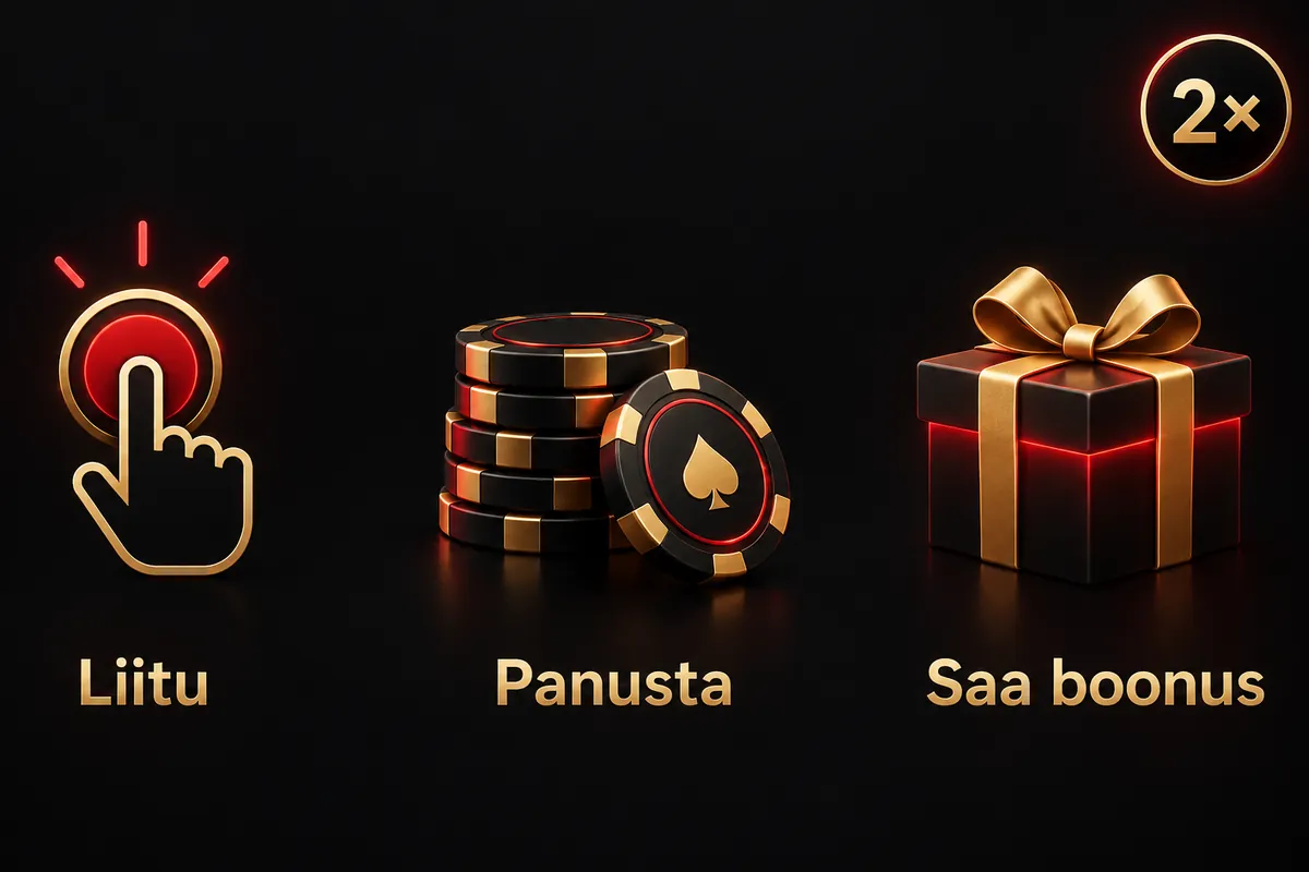 Betsafe live kasiino oktoobri boonused: 2–4 € boonus kuni kaks korda nädalas 2 Infograafik: liitu, panusta, saa boonus – kuni kaks korda