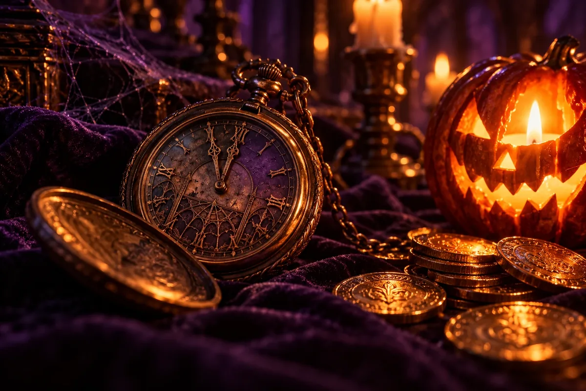 Coolbeti Halloweeni keerutused: iga päev 30 tasuta keerutust 30 € sissemakse eest 3 Taskukell kesköö lähedal, kuldmündid ja kõrvitsalatern