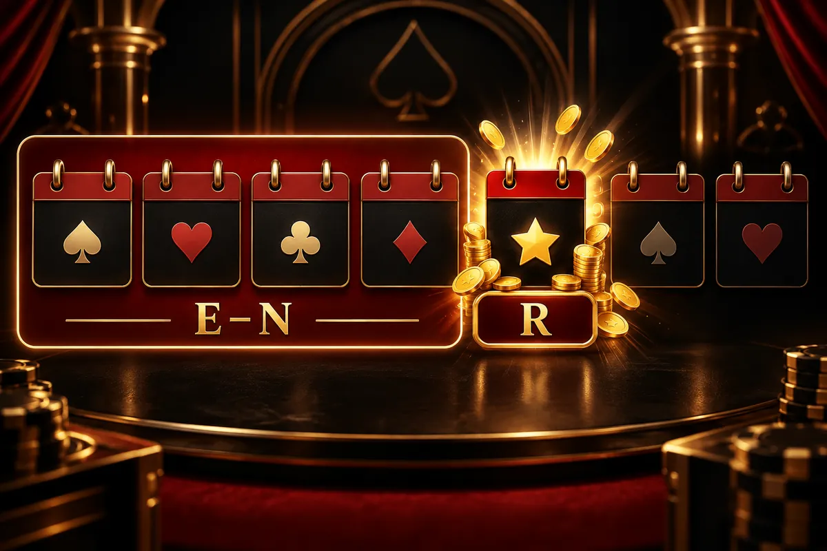 OlyBet iganädalane cashback: kuni 35% slotikaotusest tagasi, kuni 500 € 2 Nädalakalender: esmaspäev kuni neljapäev esile tõstetud, reedel kuldmündid