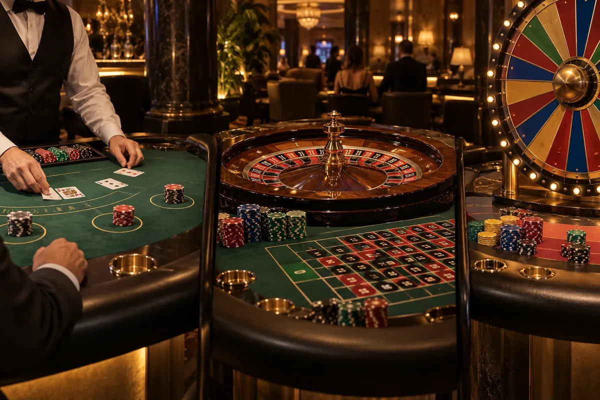 OlyBet live-kasiino nädalavahetuse boonus: 20% cashback kuni 50 € 3 Blackjacki-, ruleti- ja mänguratta laud kõrvuti live-kasiinos