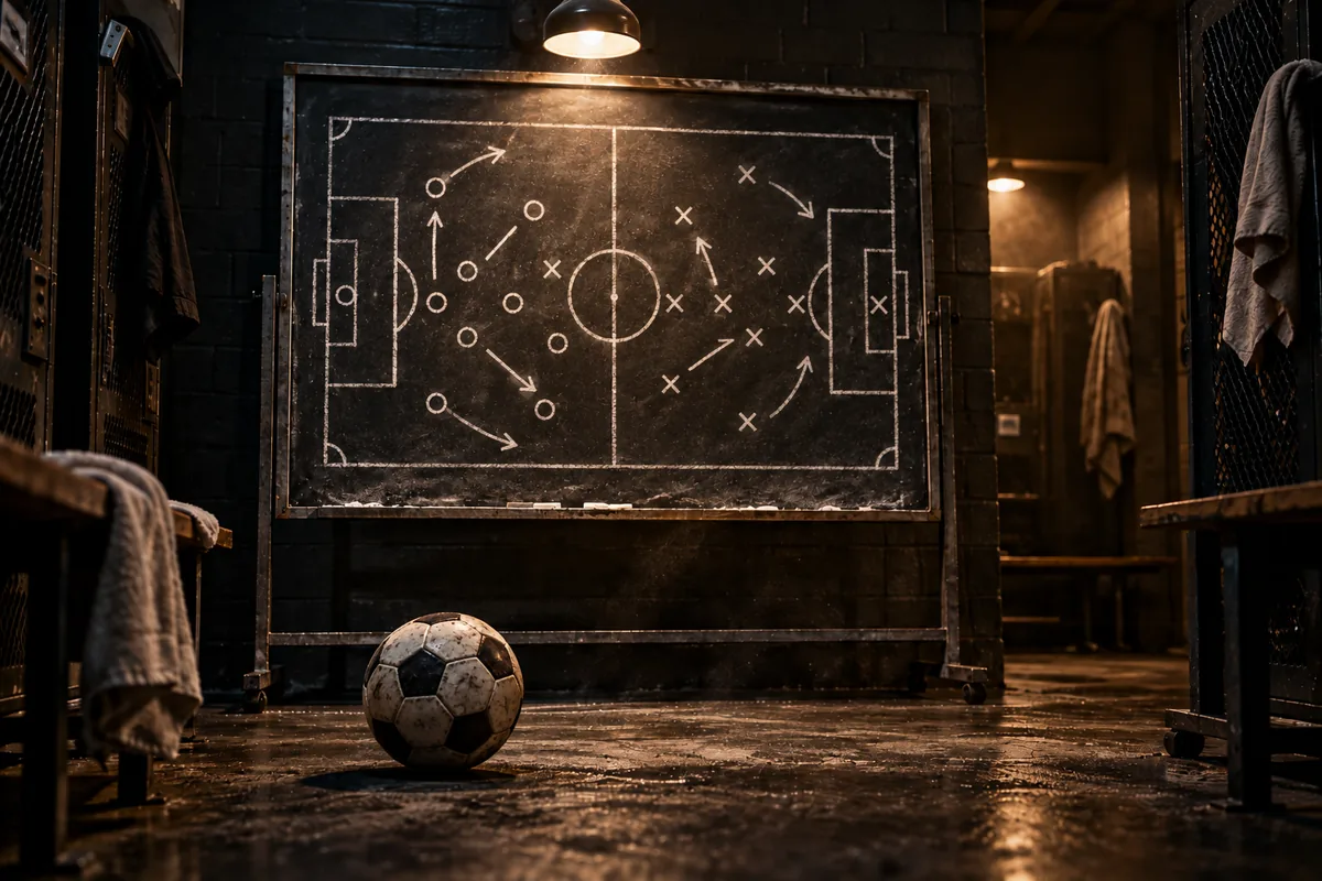 OlyPicks: PSG–Barcelona ja Bayern–Arsenal – vasta 6 küsimusele, võida 20 € tasuta panus 4 Taktikatahvel riietusruumis, ees jalgpall