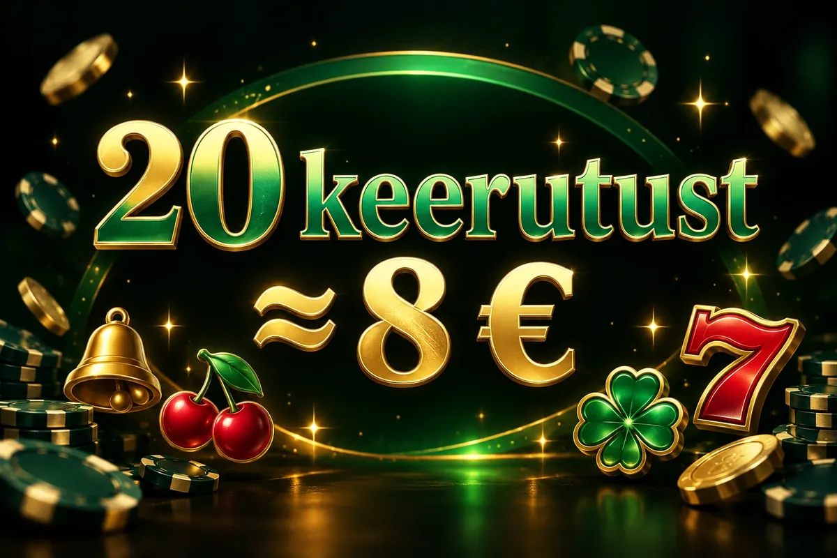 VivatBet kasiino sünnipäevaboonus: 20 tasuta keerutust ilma läbimängimiseta 3 Infograafik: 20 tasuta keerutust, nimiväärtus umbes 8 €